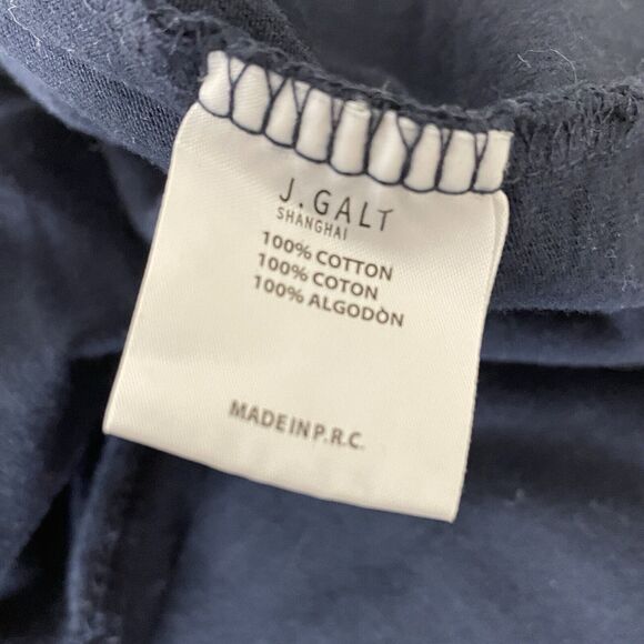 Brandy Melville John Galt California Pink Bear Logo Navy T-Shirt Women Sz S / M - Picture 6 of 7